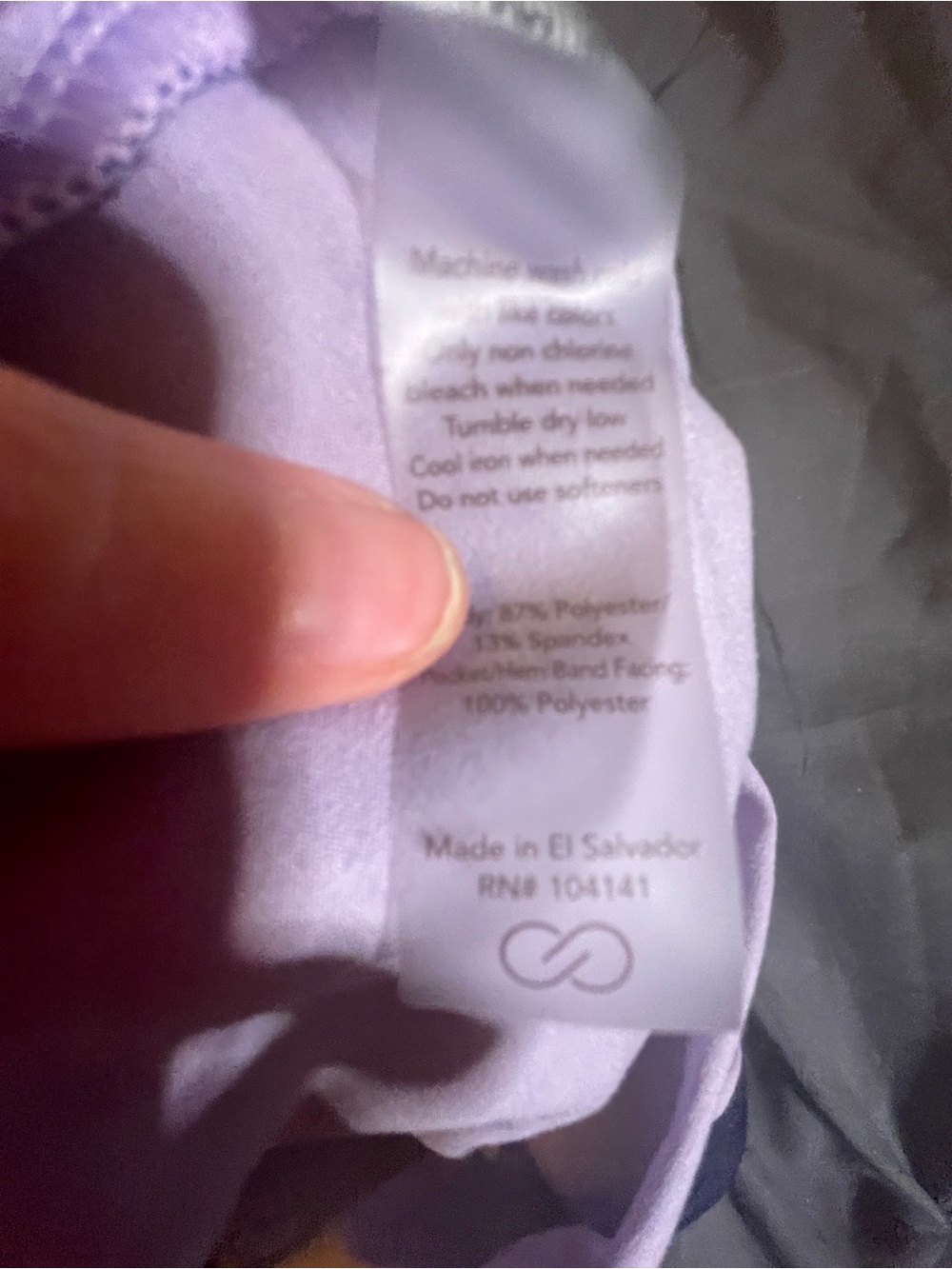Calia by Carrie Underwood Purple Long Sleeve Shirt. - Picture 7 of 8